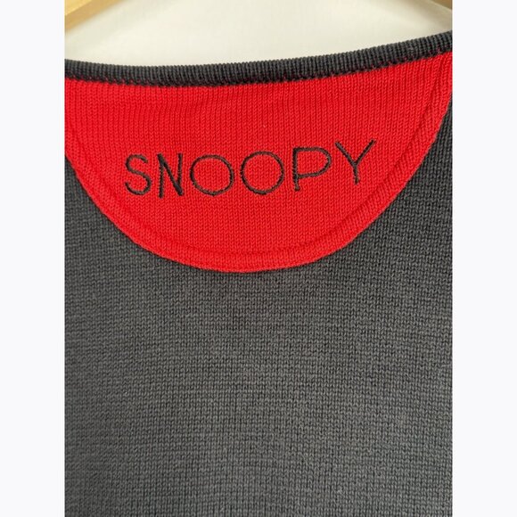 JC de Castelbajac RARE Vintage Snoopy Peanuts Sweater Red Size 44 EU US 12 - Picture 8 of 12